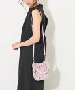ラメ糸手編み 2WAYバッグ