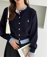 【SALE／30%OFF】GeeRA 【U.S.POLO.USSN】レイヤード風バイカラーカーデ ジーラ トップス カーディガン …