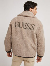 【SALE／60%OFF】GUESS (M)Reversible Trucker Jacket ゲス ジャケット・アウター その他のジャケット・アウター ベージュ【送料無料】