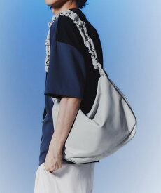 tk.TAKEO KIKUCHI ドロストショルダーバッグ ティーケータケオキクチ バッグ ショルダーバッグ ブラック シルバー ホワイト グレー【送料無料】