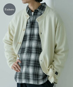 �ySALE�^65%OFF�zURBAN RESEARCH �w�ʒ��xRUSSELL ATHLETIC×UR CREW NECK CARDIGAN �A�[�o�����T�[�` �g�b�v�X �J�[�f�B�K�� �z���C�g �u���b�N�y���������z