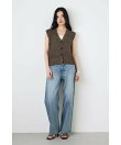 AZUL DENIM ハイウエストワイドデニム