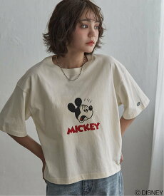 【SALE／30%OFF】notch. DISCUS ATHLETIC ディスカスアスレチック*Disney ディズニー Mickey ミッキーマウス Tシャツ ノッチ トップス カットソー・Tシャツ ホワイト ブラック グレー