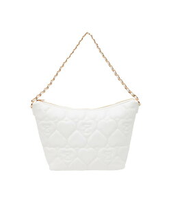 A BATHING APE QUILTED HEART MONOGRAM MINI HANDBAG �A �x�C�V���O �G�C�v �o�b�O �n���h�o�b�O �z���C�g �u���b�N�y���������z