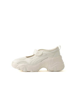 PUMA PUMA PULSAR WEDGE WNS SANDAL WARM WHITE-PUMA SILVER �A�g���X �V���[�Y�E�C �T���_�� �z���C�g�y���������z