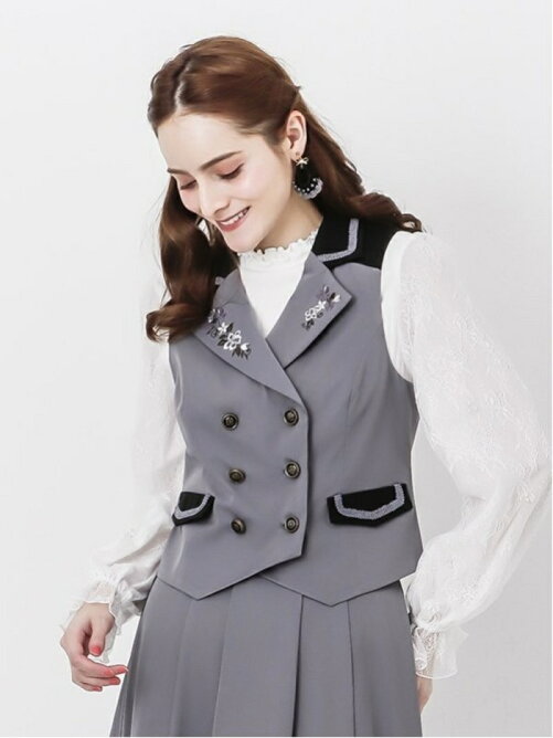 Axes Femme W 花刺繍クラシックベスト Rakuten Fashion 楽天ファッション 旧楽天ブランドアベニュー Ce5435