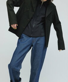 【SALE／60%OFF】M TO R [JACKET]FAUX LEATHER VINTAGE BOXY WESTERN JACKET アダムエロペ ジャケット・アウター その他のジャケット・アウター ブラック ベージュ【送料無料】