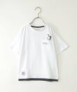 【親子コーデ】メガネポケ裾レイヤーTシャツ(120~160cm)
