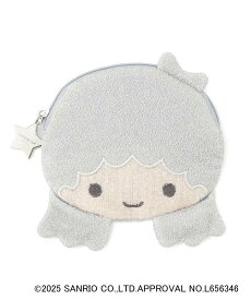 【SALE／40%OFF】OPAQUE.CLIP 【リトルツインスターズコラボ】キキ&ララ ララフェイス型フラットポーチ オペークドットクリップ 財布・ポーチ・ケース ポーチ ピンク シルバー