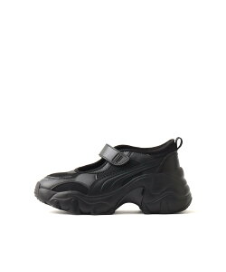 PUMA PUMA PULSAR WEDGE WNS SANDAL PUMA BLACK-PUMA AGED SILVER �A�g���X �V���[�Y�E�C �T���_�� �u���b�N�y���������z