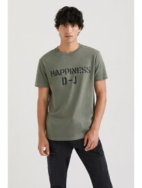 【SALE／50%OFF】Desigual Happiness Tシャツ デシグアル トップス カットソー・Tシャツ グリーン【送料無料】