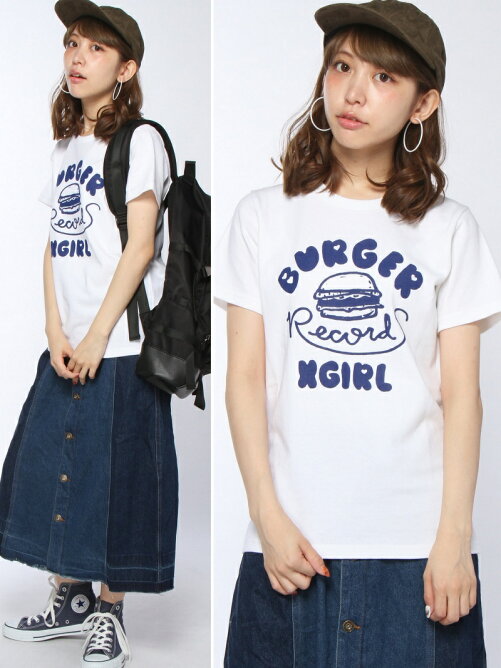 X Girl X Girl Burger Records S S Tee Rakuten Fashion 楽天 X Girl X Girl Burger Records S S Tee Rakuten Fashion 楽天