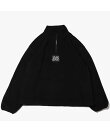 atmos HALF ZIP FREECE TOPS BLACK