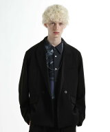 【SALE／50%OFF】HARE 【SET UP対応】TOROMIダブルジャケット ハレ トップス その他のトップス ブラック …