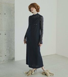 �ySALE�^40%OFF�zLE CIEL BLEU �X���b�V���L���~�h���X / Slash Cami Dress ���V�F���u���[ �����s�[�X�E�h���X �����s�[�X �O���[ �l�C�r�[ �u���b�N�y���������z