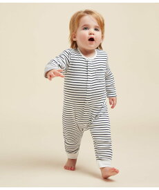 【SALE／50%OFF】PETIT BATEAU ミニマリニエールロンパース プチバトー マタニティウェア・ベビー用品 ロンパース・カバーオール