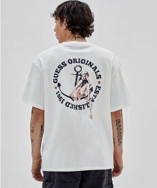 【SALE／30%OFF】GUESS (M)Eco Sailor Tee ゲス トップス カットソー・Tシャツ ホワイト【送料無料】