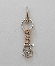 SENTI LEATHER BRAID KEY HOLDER レザー編み込みキーホルダー コンポジット ファッション雑貨 チャーム・キーチェーン ブラウン ブラック レッド ブルー【送料無料】