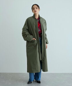 ADAM ET ROPE' FEMME �yGANNI(�K�j�[)�z Tech Seersucker Oversized Shell Coat �A�_���G���y �W���P�b�g�E�A�E�^�[ ���̑��̃W���P�b�g�E�A�E�^�[ �J�[�L�O���[�� �u���b�N�y���������z