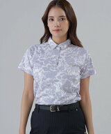 【SALE／30%OFF】St ANDREWS COOLMAXシャドーボタニカルプリント半袖ポロシャツ (WOMENS) セントアンドリ…