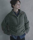 ハーフZIPシャギーニットプルオーバー