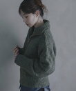 ハーフZIPシャギーニットプルオーバー