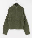 ハーフZIPシャギーニットプルオーバー