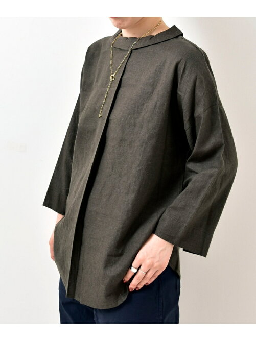 Le Coeur Blanc 麻レーヨンロールカラーブラウス Rakuten Fashion 楽天ファッション 旧楽天ブランドアベニュー Dk5438