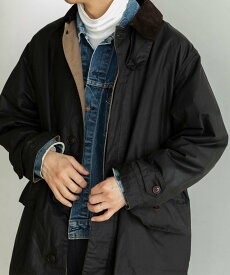 SHIPS 【SHIPS別注】Barbour: 3/4 COAT 4oz WAX COTTON シップス ジャケット・アウター ステンカラーコート グリーン【送料無料】