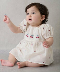 【SALE／40%OFF】petit main 【リンク】チェリー刺しゅうセットアップ(ベビー) ナルミヤオンライン マタニティウェア・ベビー用品 ベビートップス ホワイト ブルー