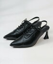 7cmヒール ポインテッドトゥミュール パンプス ☆1034