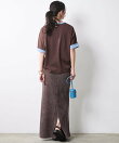 綿100%バイカラーロゴプリントTシャツ<大きいサイズ有>シックスタイル