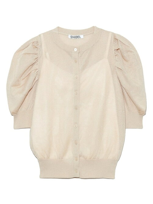 Snidel スパークルシアーハーフスリーブカーディガン Rakuten Fashion 楽天ファッション 旧楽天ブランドアベニュー Da0439