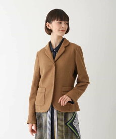 【SALE／50%OFF】HIROKO BIS ウールパイルテーラードジャケット ヒロコ ビス ジャケット・アウター テーラードジャケット・ブレザー ベージュ グレー【送料無料】