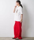 綿100%箔プリントTシャツ<大きいサイズ有>シックスタイル
