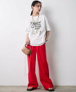 綿100%箔プリントTシャツ<大きいサイズ有>シックスタイル