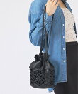 【YArKA/ヤーカ】 スモッキング巾着8角形型底バッグ/本革/巾着【予約】