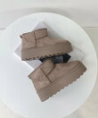 【スタイルアップ】厚底ショートムートンブーツ