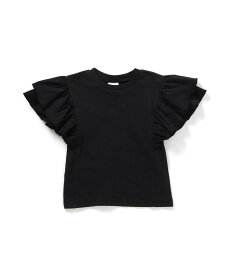 BREEZE WEB限定 ティアード袖フリルTシャツ エフオーオンラインストア トップス カットソー・Tシャツ ブラック パープル ホワイト ブルー イエロー