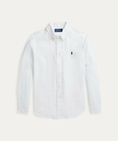 POLO RALPH LAUREN (ボーイズ 8才~20才)リネン シャツ ラルフローレン トップス シャツ・ブラウス ホワイト【送料無料】