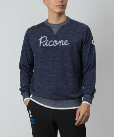 【SALE／40%OFF】Picone Club 【ピッコーネクラブ公式】【メンズ】ウール混スウェット風ニット ピッコーネクラブ トップス ニット グレー ネイビー【送料無料】