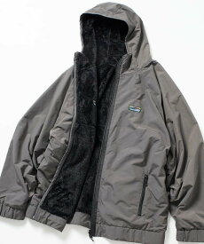 【SALE／41%OFF】FREAK'S STORE リラックスフィット ナイロン フリース リバーシブル フーディ ジャケット 【限定展開】 25AW フリークスストア ジャケット・アウター ブルゾン・ジャンパー グレー ブラック ネイビー【送料無料】