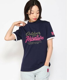 Loif (W)【Loif GOLF LADYS】グラフィックハイネックシャツ フリーノット トップス カットソー・Tシャツ ネイビー ベージュ ホワイト【送料無料】