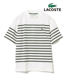 BEAMS GOLF ORANGE LABEL ＜MEN＞Lacoste for BEAMS GOLF / 別注 ボーダー モックネックシャツ ビームス ゴルフ トップス スウェット・トレーナー ネイビー グリーン【送料無料】