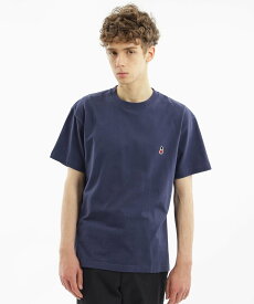 MACKINTOSH PHILOSOPHY 【WEB&一部店舗限定】バッキンガムベア 5.6oz クルーネックワンポイントTシャツ マッキントッシュ フィロソフィー トップス カットソー・Tシャツ ネイビー ホワイト【送料無料】