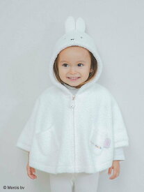 gelato pique 【Dick Bruna】【BABY】ベビモコポンチョ ジェラートピケ トップス パーカー・フーディー ホワイト ピンク レッド【送料無料】