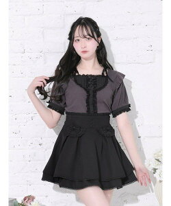 NOEMIE ���{���X�g���b�v�h�[���[���[�N�J�b�g�\�[ �m�G�~�[ �g�b�v�X �J�b�g�\�[�ET�V���c �O���[ �z���C�g�y���������z
