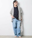 レーヨン麻衿リブハーフスリーブブラウス<大きいサイズ有>シックスタイル
