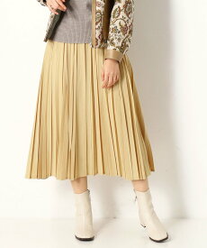 【SALE／40%OFF】K.T KIYOKO TAKASE S-SIZE [Sサイズ]フレンチパイル ランダム プリーツ スカート コムサ スカート その他のスカート イエロー【送料無料】