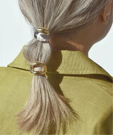 GOLDY クリア × メタル & ニュアンス オーバル セット ヘアカフ ゴールディ ヘアアクセサリー ヘアゴム …